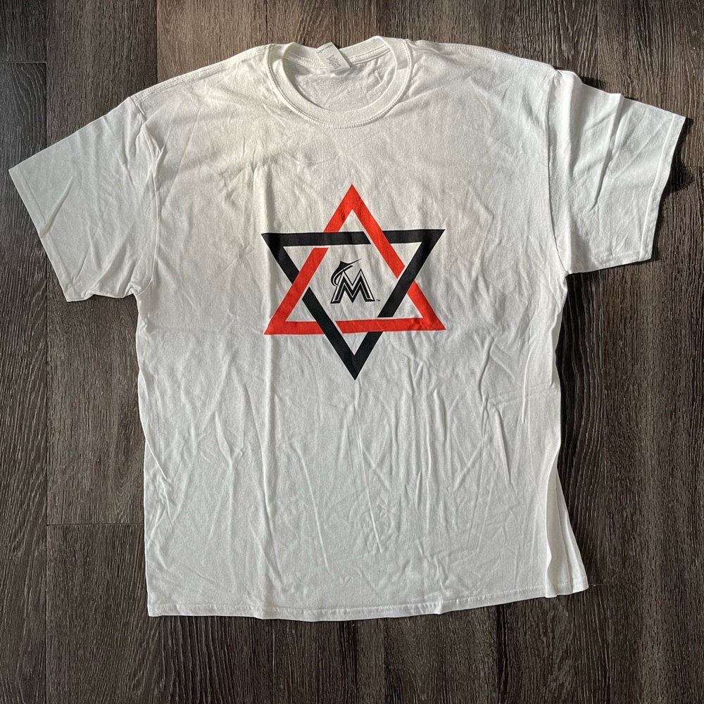 Miami Marlins White Tee - XL